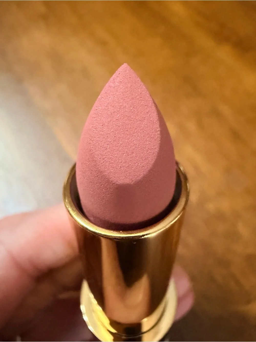 Pat McGrath Matte Trance Lipstick shade 1995 warm light nude.